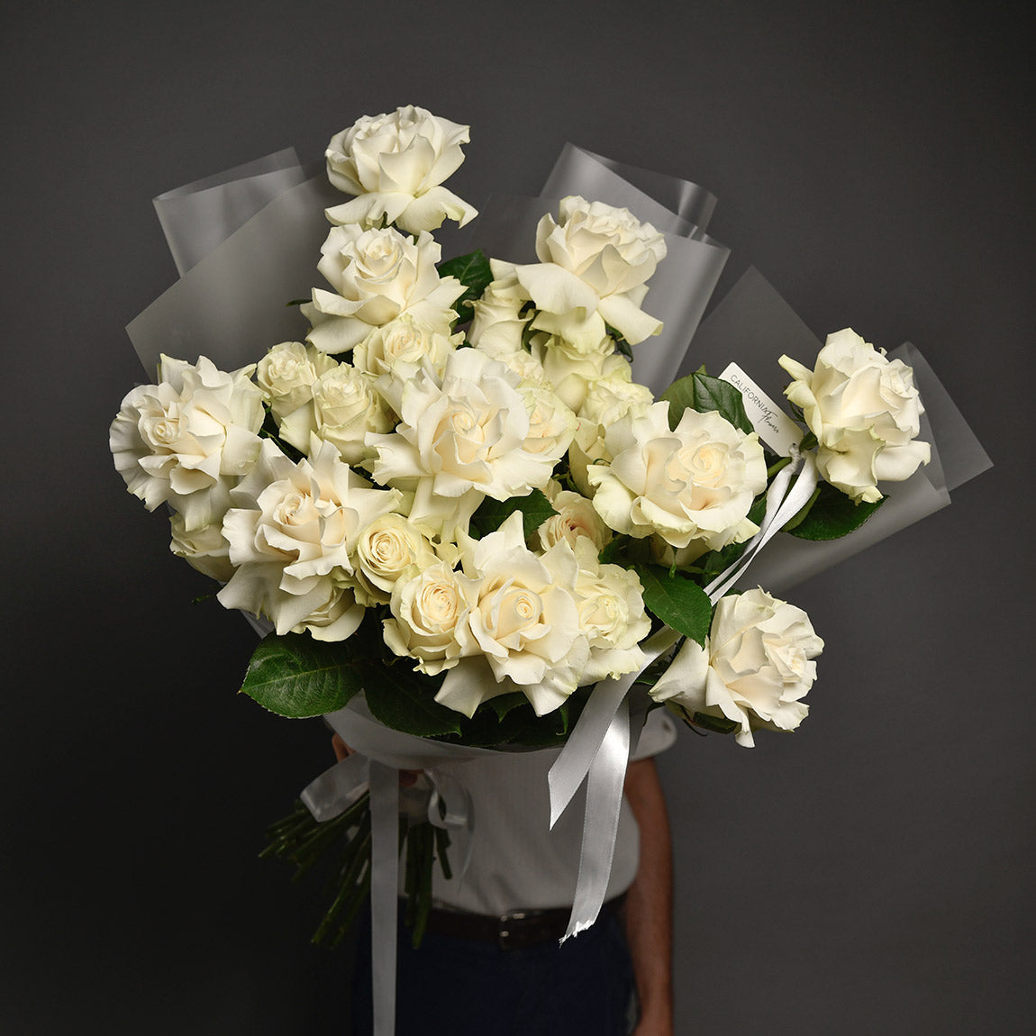 Buchete de trandafiri - California Flowers, Buchet 31 trandafiri albi mixt, californiaflowers.mom