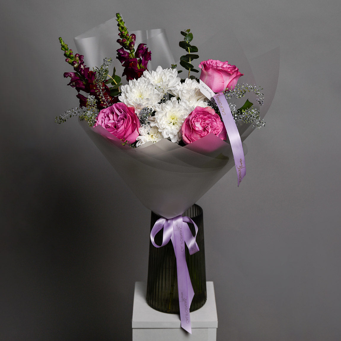 Buchet trandafiri roz si crizanteme, 9, californiaflowers.mom