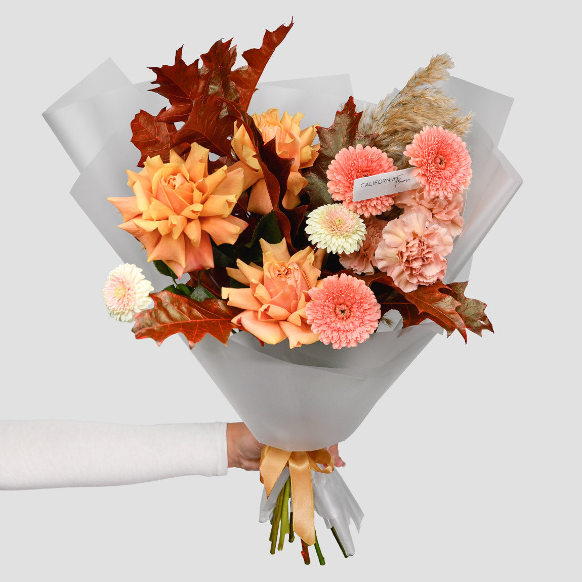 Buchete de trandafiri - California Flowers, Buchet trandafiri speciali si gerbera, californiaflowers.mom
