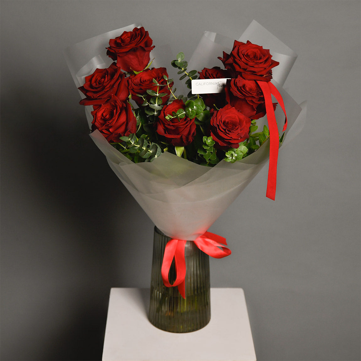 Buchet 9 trandafiri rosii, 3, californiaflowers.mom