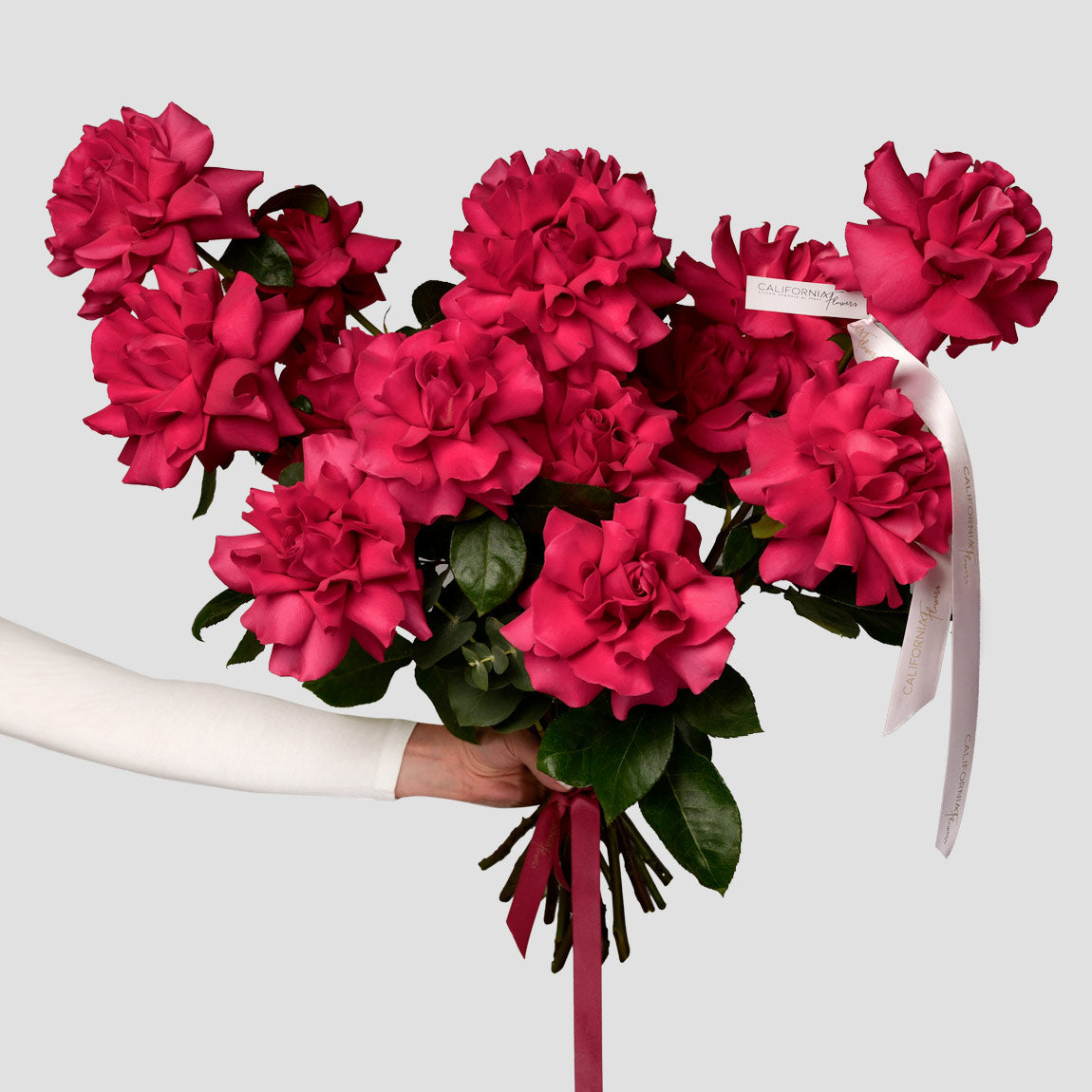 Flori de 8 Martie - California Flowers, Buchet 15 trandafiri speciali Pink, californiaflowers.mom