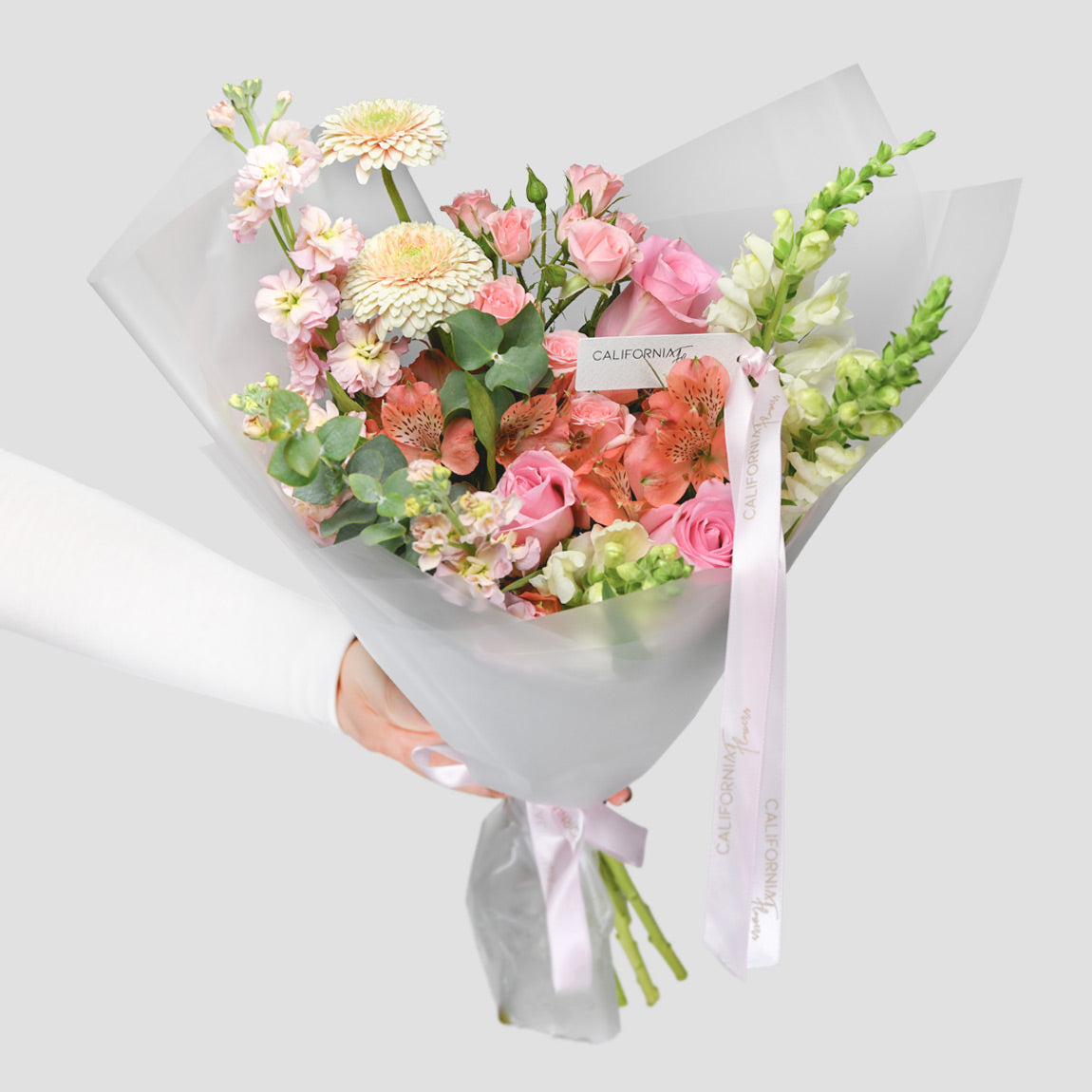 Buchete si aranjamente, Buchet trandafiri, gerbera si alstroemeria, californiaflowers.mom