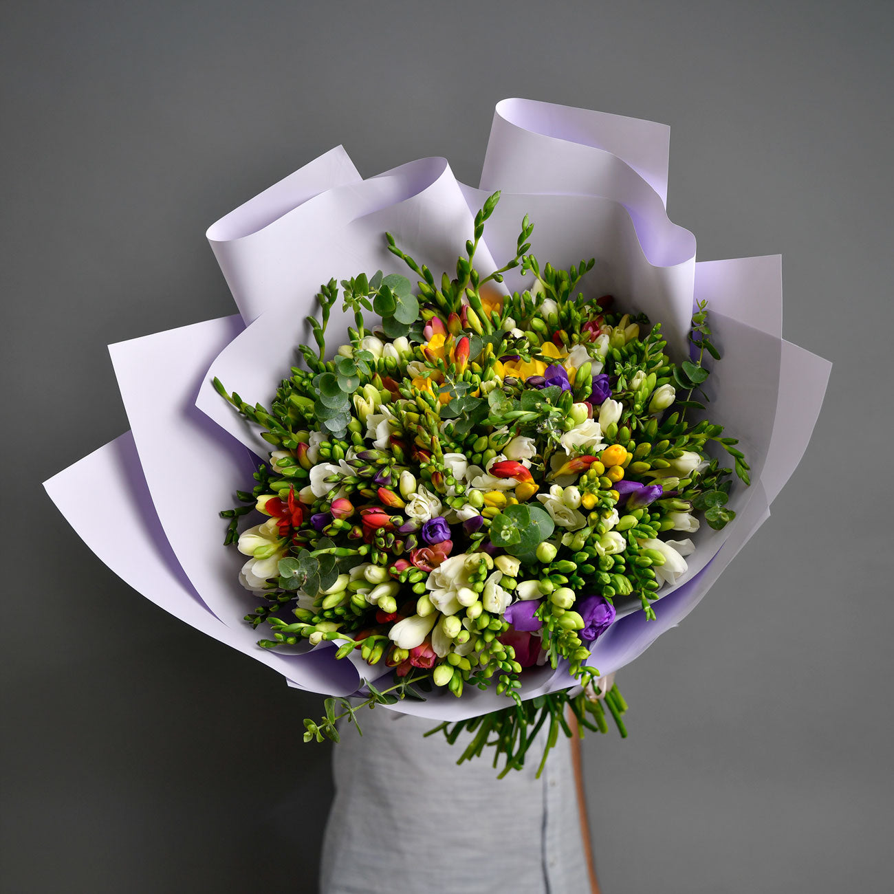 Buchete frezii - California Flowers, Buchet 101 frezii multicolore, californiaflowers.mom