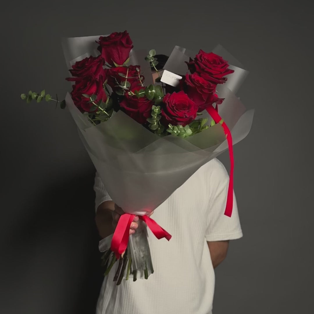 Buchet 9 trandafiri rosii, 4, californiaflowers.mom