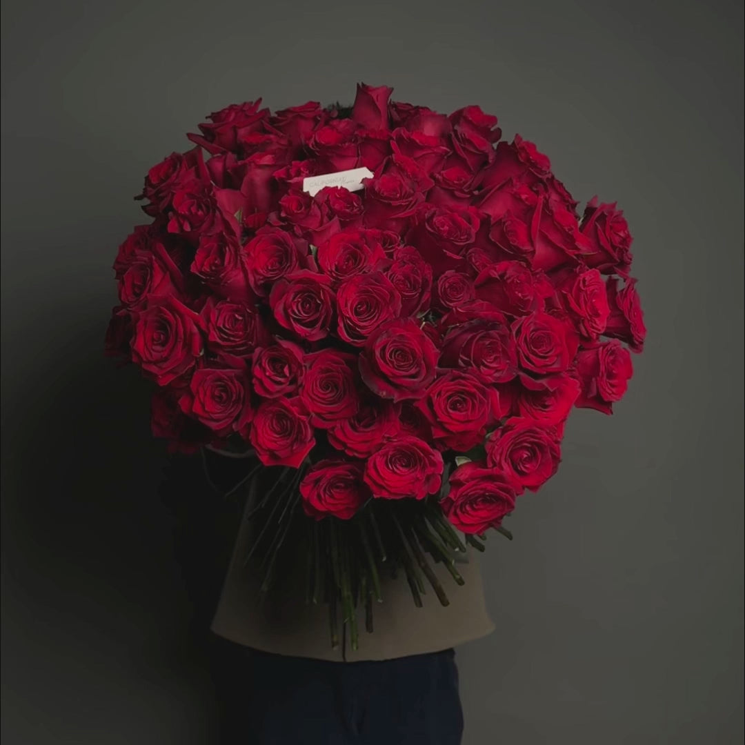 Buchet 101 trandafiri rosii, 3, californiaflowers.mom