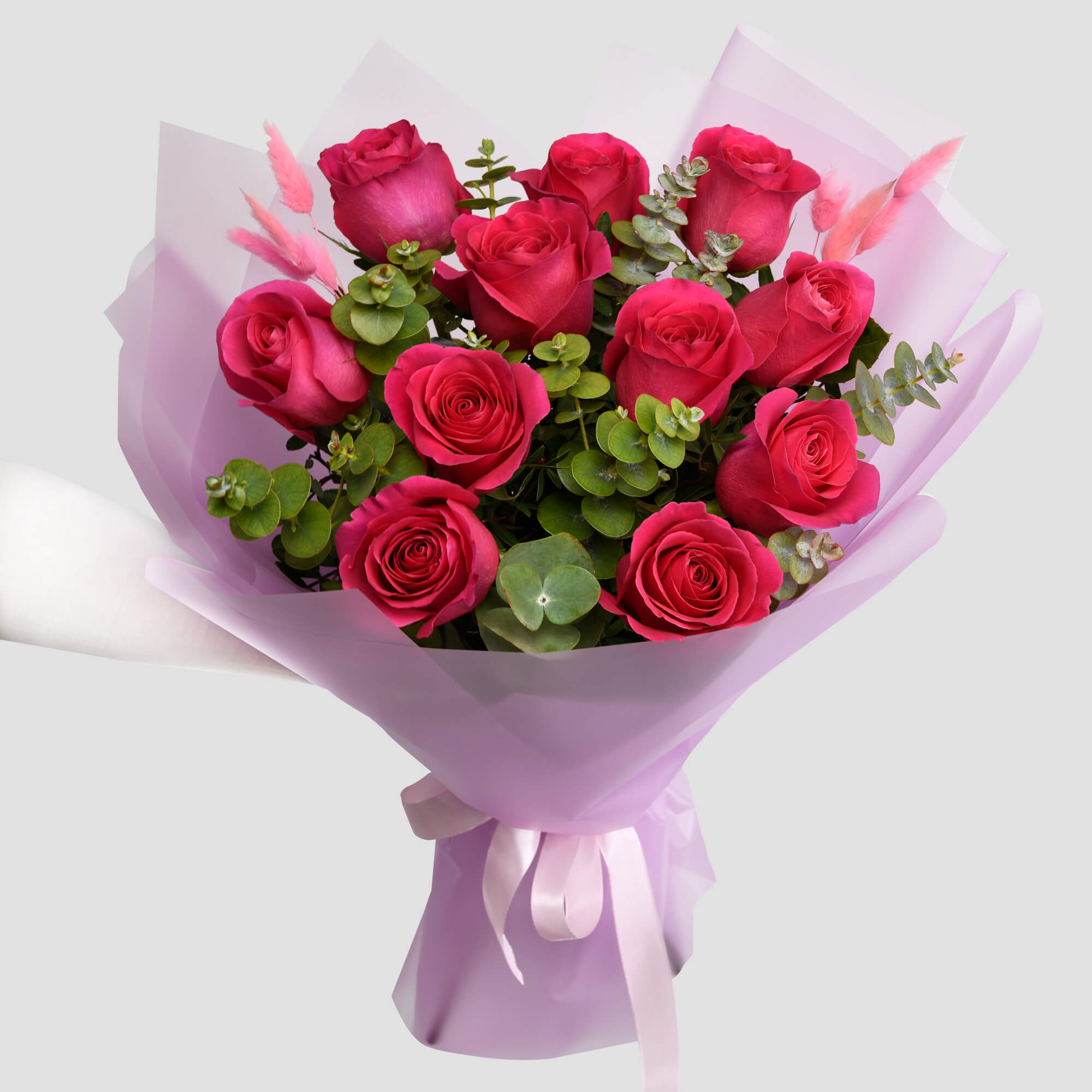 Buchete de trandafiri - California Flowers, Buchet 11 trandafiri Pink, californiaflowers.mom